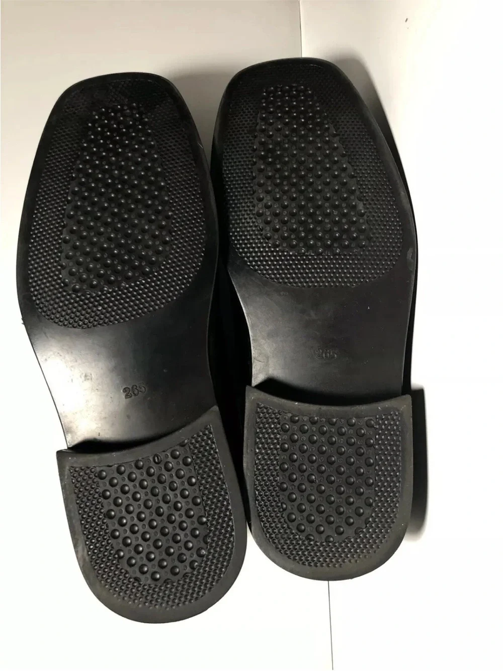 QUDUMARU HAND MADE MENS KOREAN Dress Shoes BLACK Lace Up (US 8.5) (Korean 265EE)